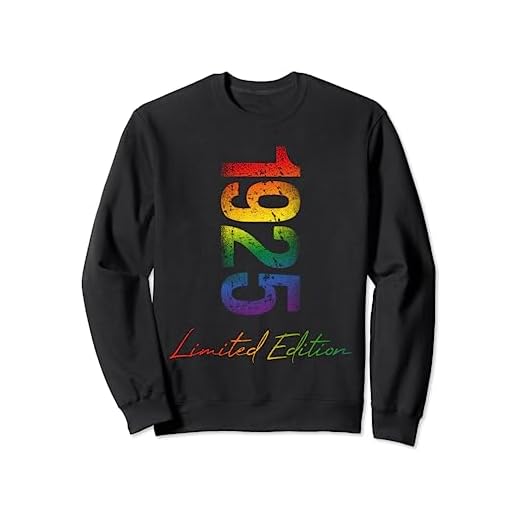 Cumpleaños 1925 Limited LGBTQ Rainbow Edición de género Sudadera