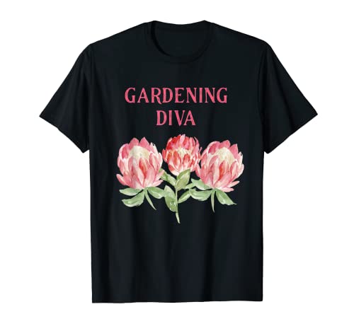 Diva de jardinería,Ideas de regalo de flores de jardinería,Regalos para amantes de las plantas Camiseta