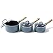 GreenPan Set Casseruole Antiaderenti in Ceramica Priva di Sostanze Tossiche, Adatte all'Induzione, Forno e Lavastoviglie, 3 Pezzi, 16/18/20 cm, Celeste