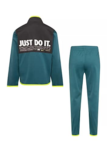 Nike Little Boy Sportswear Illuminate Full Zip Jacket & Jogger Pant Tricot 2 Piece Set (S(76K251-B9I)/V, 4 Years)2