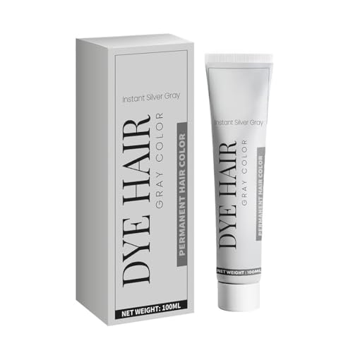Tinte For Cabello Gris: Color Natural De Larga Duración, Fácil Aplicar Y Enjuagar, Fórmula Nutritiva Un Brillante Suave, Resultados Calidad Profesional(1PCS)