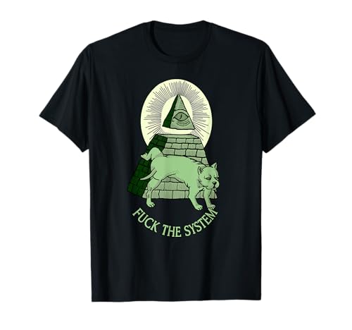 Anti Illuminati NWO All Seeing Eye Pirámide Mason Men Women Camiseta