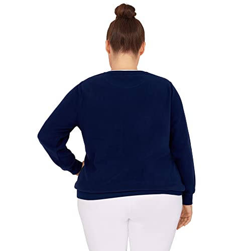 Alfred Dunner Women's Plus-Size Asymmetric Floral Pullover3