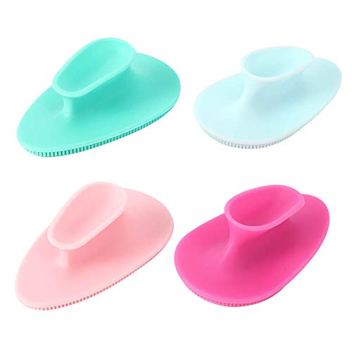 Fdit Cepillo para lavarse la Cara, depurador de Puntos Negros, Silicona, Ligero, portátil, Agradable a la Piel, Piel Delicada y grasosa para Personas secas sensibles