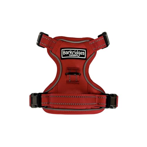 Barkridges® TruFit Comfort Dog Harness Adjustable Easy to Wear, Red, XS - Regular Fit - Image 2