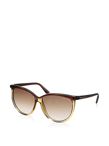 Tom Ford Womens Josephine Oval Designer Sunglasses Brown