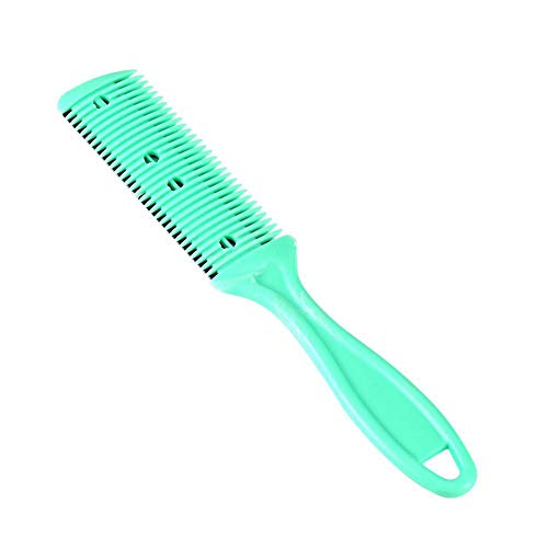 Peine para Cortar el Cabello, Peine para Cortar el Cabello de Doble Cara con Peine Tijeras para el Cabello Tijeras Cuchillas de Afeitar de Doble Filo para Cortar Y Peinar el Cabello