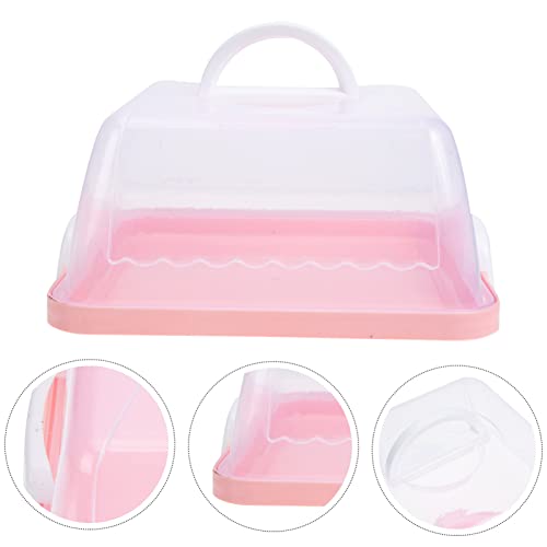 Lifkome Square Cake Carrier Storage Container Macaron Box With Handle Locking Cake Carrier Square Storage Container Stand Cake Box Comes With Handle Cake Container Holds Pies #TOP5