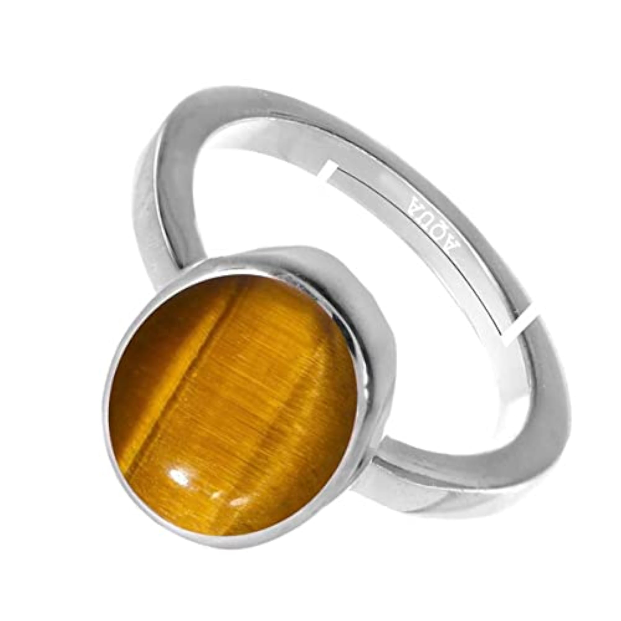 Women's Tiger Eye Adjustable Ring in 925 Sterling Silver