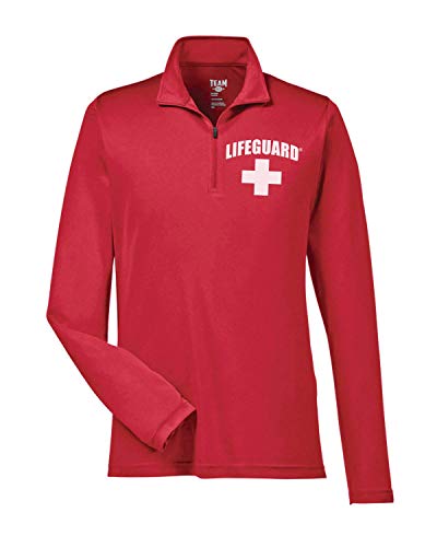 LIFEGUARD Officially Licensed Mens 1/4 Quarter Zip Active Performance Long Sleeve Shirt4