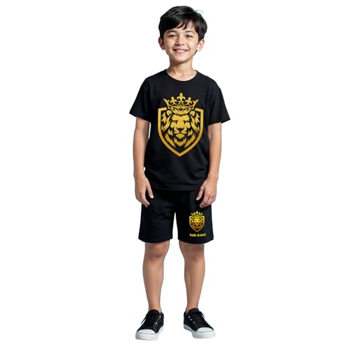 Image of Trampoline Boys Regular Fit T-Shirt and Shorts Set -Pack of 1