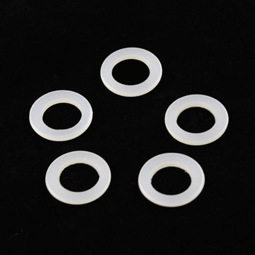 lumcov 60 Stück Spezial Fitschenringe aus Kunststoff,Ø 10,15mm x 10mm x 1mm für Standard Zimmertüren,Unterlegscheiben Türscharnier