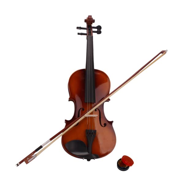 Full Size 4/4 Natural Acoustic Violin Set for Beginners or Professionals with Soft Case Bow and Rosin – Basswood Body, Smooth Tone, Classic String Musical Instrument Starter Kit