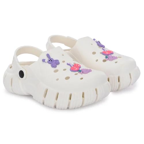 Image of Unisex Kids Clogs Soft Anti Skid Mules Sandals with Adjustable Back Strap Indoor & Outdoor Slipper for Boys & Girls Everyday Use Waterproof Jibbex Slides
