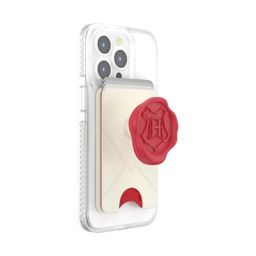 PopSockets Phone Wallet for MagSafe Phone Card Holder with Grip Harry Potter - Hogwarts Letter