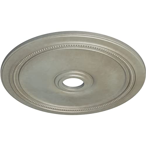 Image of Ekena Millwork CM24DIFLS Diane Ceiling Medallion, 24 inchOD x 3 5 /8 inchID x 1 1 /4 inchP (Fits Canopies up to 6 1 /4 inch), Hand-Painted Flash Gold