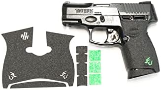 Handleitgrips Textured Rubber Gun Grip Tape Enhancement for Taurus G2C with Green Inserts