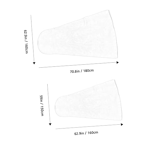 Cabilock 2pcs Wedding Dress Garment Bag Cover for Bridal Gowns and Formal Attire Breathable Storage for Travel and Closet Organization2