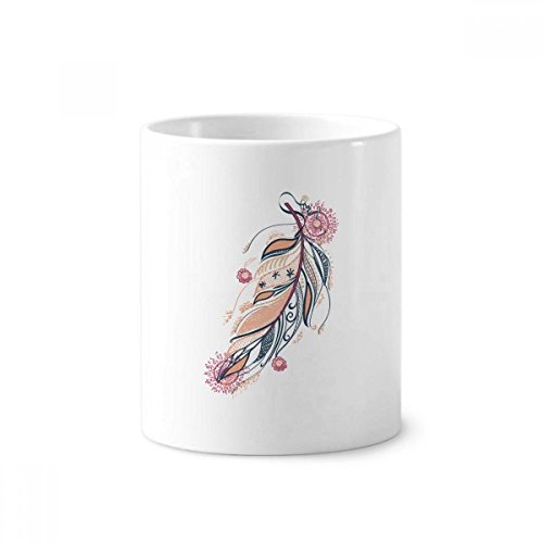 Pot à stylos céramique rose pour ranger bureau et salle de bain