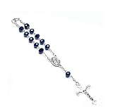JIAMIN Intercession Car Rearview Mirror Rosary-Catholic Rosary - Farmhouse Door Knob Rosary