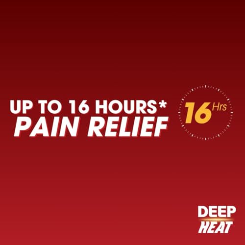 Deep Heat Pain Relief Heat Patch, Muscular Aches, Pains, Joint Stiffness (Pack of 4 Patches)