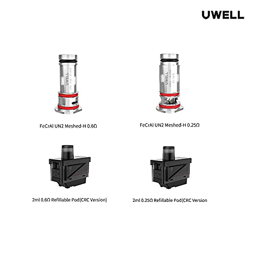 Uwell HAVOK V1 Pod Mod Vape E-Zigarette 1800mAh 2ml 65W Kein Nikotin (Silber) – Bild 8