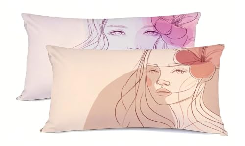 Taie d'oreiller 50x75 lin de qualité housse de coussin durable