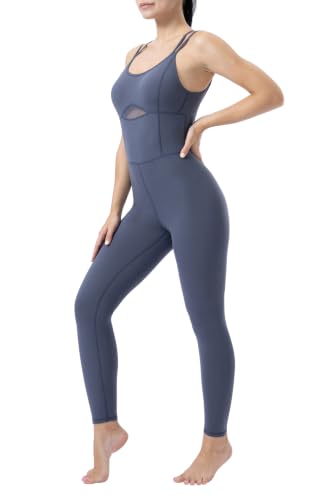 Image of LOVESOFT Workout Jumpsuits for Women Sleevesless Bodycon Backless Unitard