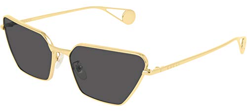 Preisvergleich Produktbild Gucci Unisex Erwachsene GG0538S-001-63 Sonnenbrille, Gold, 63