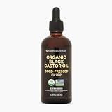 QUEEN OF THE THRONES Organic Black Castor Oil Dropper, 3.38 oz, 100 ml
