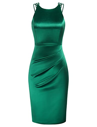GRACE KARIN Damen Rückenfrei Partykleid Wickelkleid Bodycon Pencil Kleid...