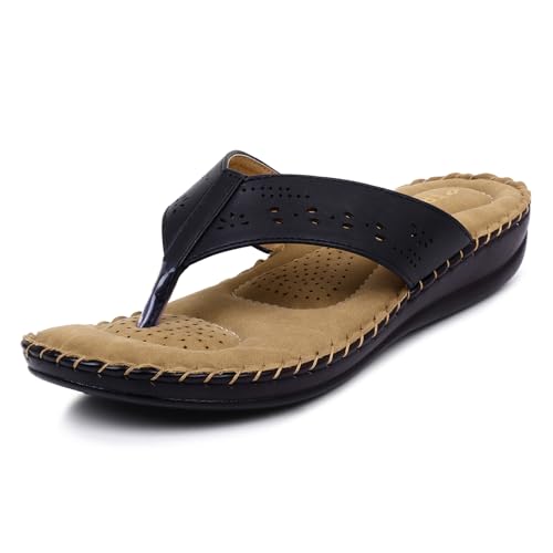 Image of TRASE Slippers for Women Stylish Flat | Comfortable Orthopedic Soft Chappals | Lightweight Ortho Footwear for Ladies