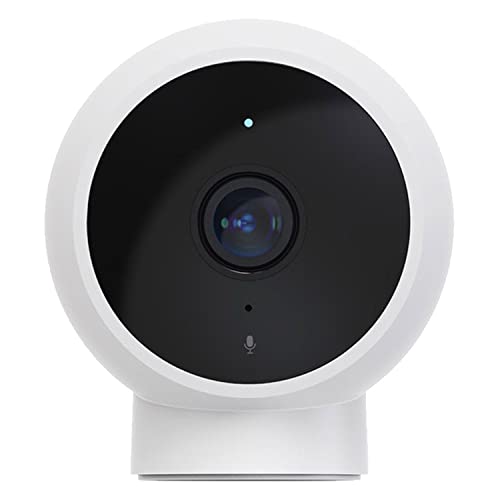 Xiaomi Mi Camera 2K Magnetic Mount, Ultra Clear 2k Image Quality, Infrared Night Vision, Two-Way Voice Calls, Motion Detection, Smart Voice Control, White