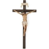 Cruz de pared con crucifijo católico BC, escultura renacentista hecha a mano por Buildclassic (versión simplificada a todo