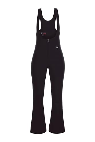 Fera Women's waterproof Chamonix 4-way stretch softshell bib with microfleece backing.