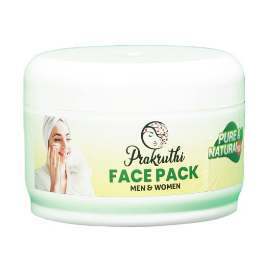 Prakruthi Ayurvedic Fairness Face Pack - Organic Pure Herbal Whitening Powder for Glowing and Radiant Skin | Acne, Hyperpigmentation, Skin Tan, Dark Circles and Dark Spots Removal - 400 gm