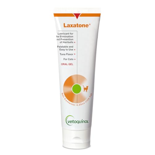 Vetoquinol Laxatone: Oral Hairball Lubricant Gel for Cats – Tuna-Flavored, 4.25oz