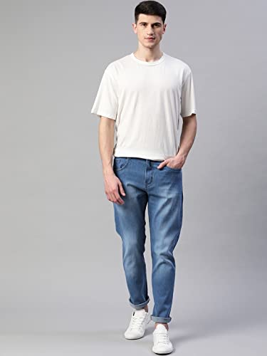 Image of Hubberholme Men's Stretchable Slim Fit Jeans - Casual Cotton Jeans for Men