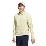 adidas Men's Ultimate365 Elevated Hoodie, Powder Yellow S25, Large