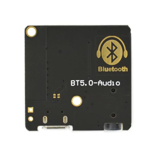Image of Hexonix Bluetooth 5.0 Stereo Audio Amplifier Module, 3.7-5V DC, for Wireless Speaker, Car Audio, and DIY Electronics Projects - Black