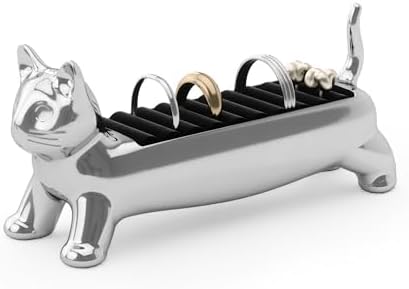 Тримач для кільця Umbra Ali Cat - Подарунок для кошенят та кішок - Для зберігання ювелірних виробів, Хром