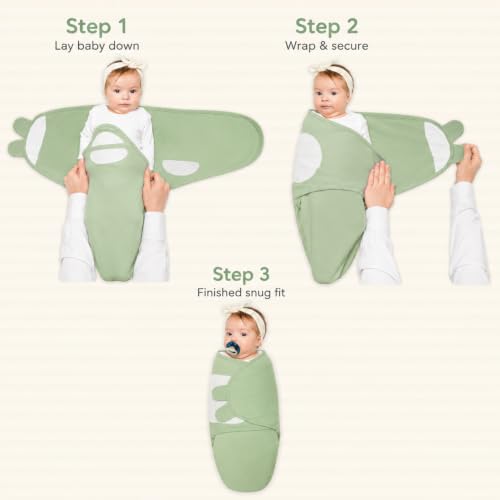 Image of Organic Cotton Baby Swaddle 4-Pack, Swaddles for Newborn 0-3 Month - Swaddle Blanket Infant Wrap Sleep Sack for Boys & Girls, Baby Swaddle for Newborn, Registry & Shower Gift Essential