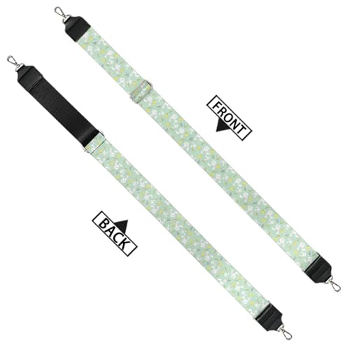 Image of Halloween Handbag Strap Canvas Purse Strap Colorful Bat Black Shoulder Strap Multicolor Bats Replacement Strap