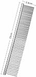 Stainless Steel Pet Comb | Professional Detangling Grooming Tool for Dogs & Cats | Removes Knots, Mats, Tangles | Long-Haired Pets | Home Grooming Kit (7.48" x 1.18")