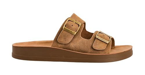 Corkys Footwear Let's Be Real Sandals - Featuring Two Adjustable Straps, A Rhinestone Covered Upper, Easy on and Off, and Comfy Insoles For All Day Wear2