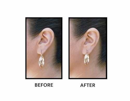 Image of Soft Silicone Rubber Earring Back Stoppers for Gold, Diamond, Silver & Heavy Earrings | Flat Clear Push Buttons for Big Holes | Earring Findings & Stud Support for Women & Girls