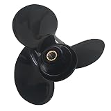Xspeed Elica fuoribordo a 3 lame in alluminio per motori Mercury da 3 1/4 "Gearcase 25-70HP, 13 denti scanalati, RH (11 1/2x13)