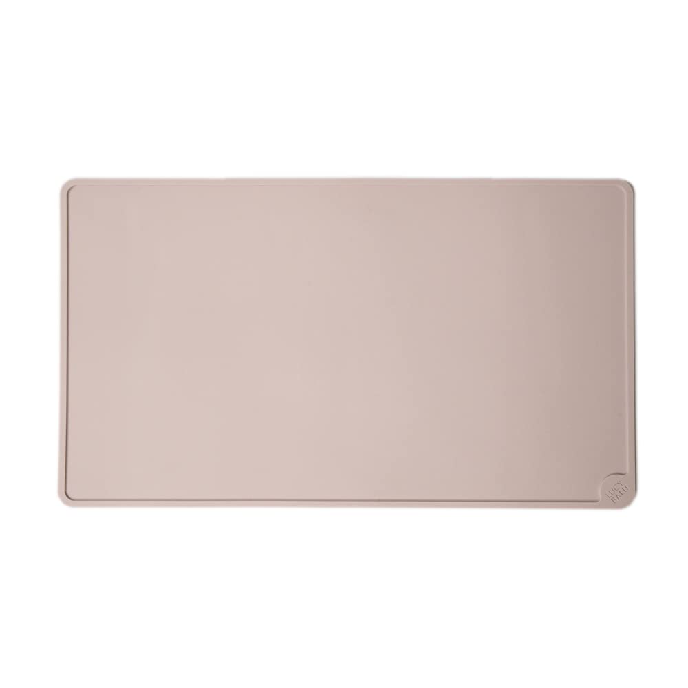 LucyBalu® Square Tappetino antiscivolo per ciotola in silicone I Grigio