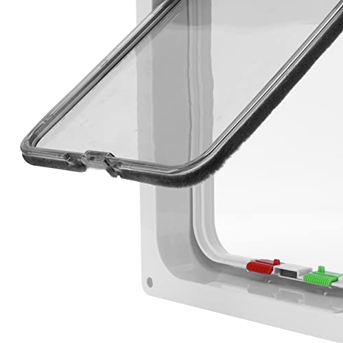 Porta para animais de estimação com vários modos de bloqueio, portão removível para animais de estim