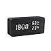 SHUBIAO-xiaoji Cyfrowy PROWADZONY Budziki do sypialni, cyfrowy budzik, Usb. Zasilane zegary stołowe, wymiernik wilgotności sterowanie głosem Snooze Desk, do School Dormitorium, Dom, Rezydencja